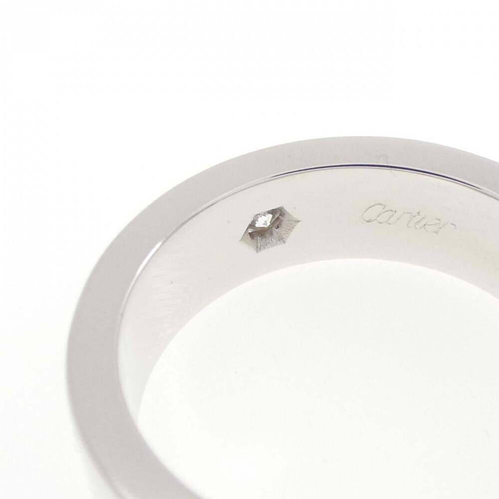 CARTIER Silver Diamond Love Ring - Picture 4 of 5